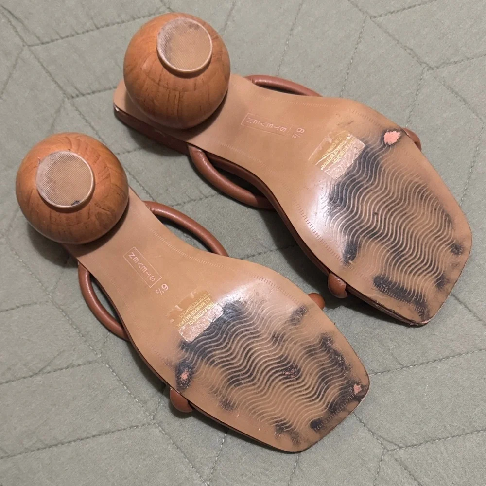 Steven By Steve Madden Tan Strappy Heels - Picture 2 of 5